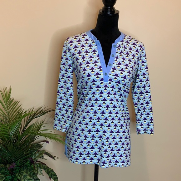 J MCLAUGHLIN Daisy print top - Picture 1 of 8